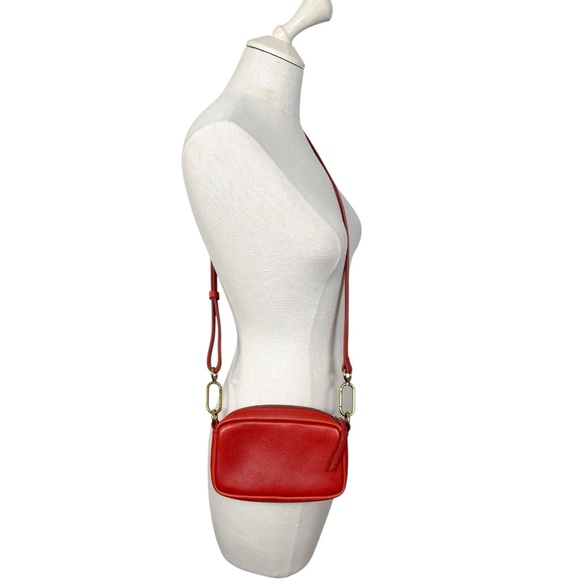 Madewell Red Mini The Leather Carabiner Crossbody Bag - Picture 2 of 7